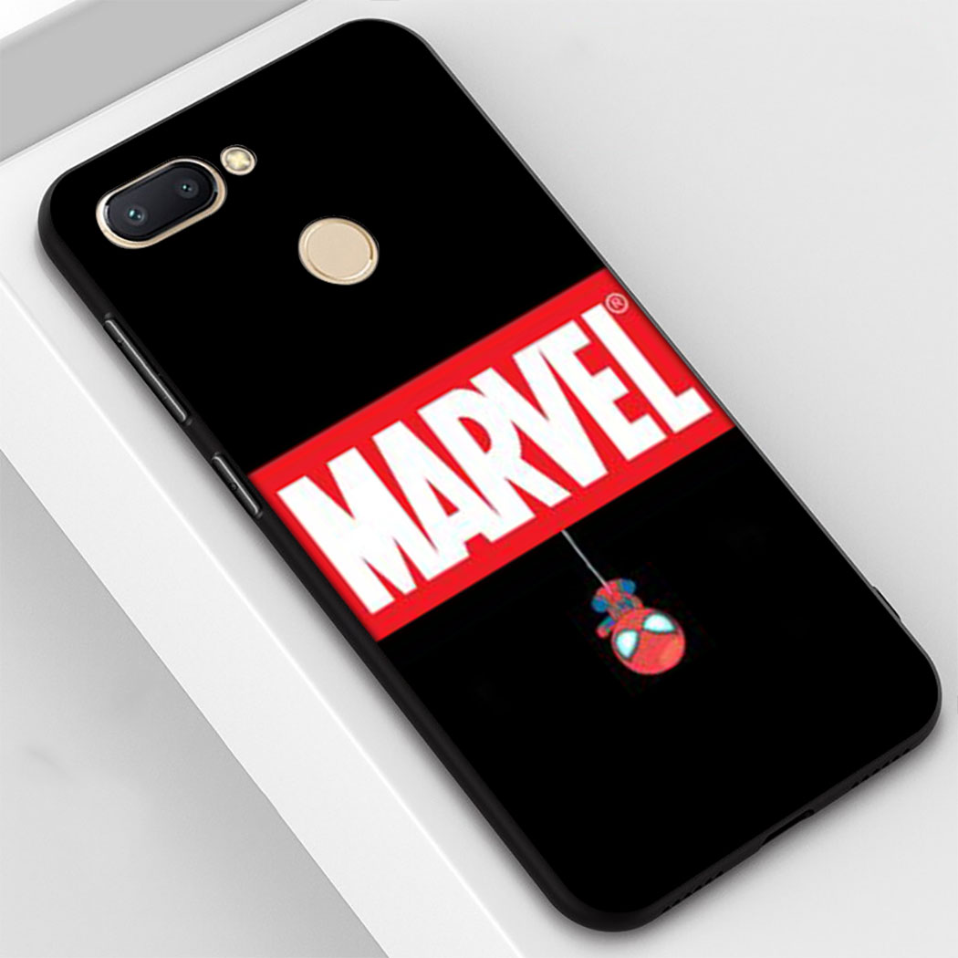 MARVEL Ốp Lưng Silicone Họa Tiết Hình Người Nhện Cá Tính Cho Redmi 4a 4x 5a 5 Plus 6a 7a 7 6 Pro