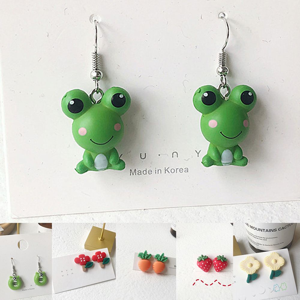 Đôi khuyên tai kiểu dáng hoạt hình dễ thương thời trang