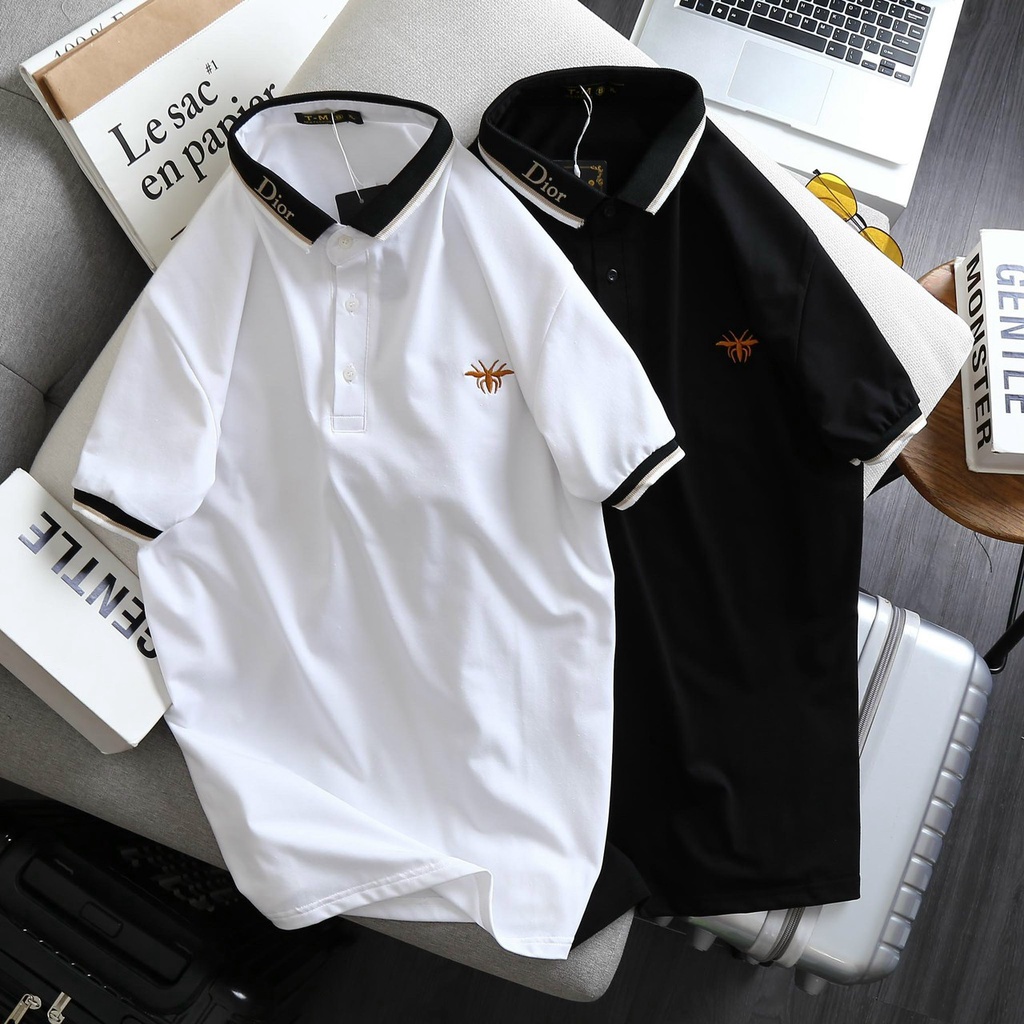Áo thun cổ bẻ cao cấp vải thun cotton siêu co dãn hàng chuẩn shop QT ShopFasion f5