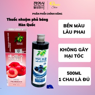  Thuốc Nhuộm Tóc Màu Phủ Bóng 5D Hàn Quốc 500ml - 125ml 