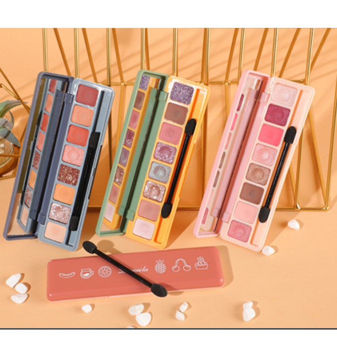 Bảng Phấn mắt 8 ô Soft Eye Lameila Eye Shadows Tông Hàn siêu cưng nội địa sỉ rẻ phấn mềm mịn lâu trôi chuẩn màu | BigBuy360 - bigbuy360.vn