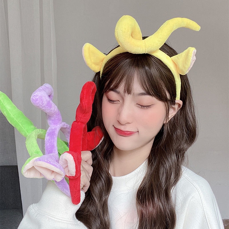 Băng Đô Rửa Mặt Họa Tiết Hoạt Hình Vui Nhộn