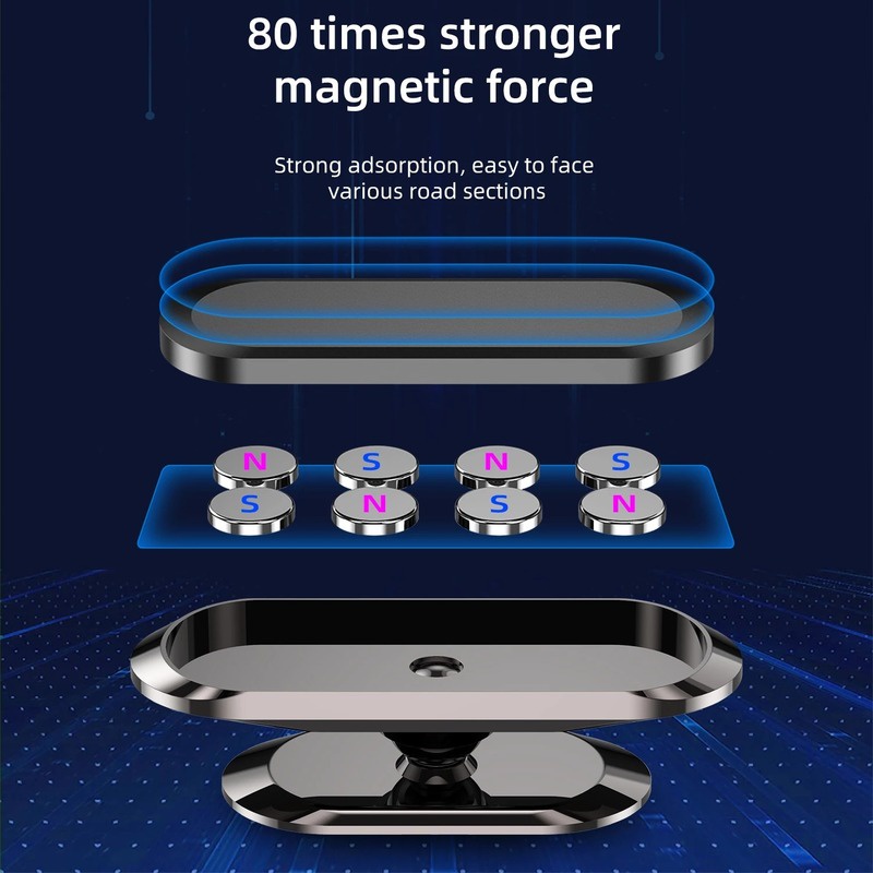 Giá Đỡ Điện Thoại Từ Tính Xoay 360 Độ Gắn Xe Hơi Tiện Dụng