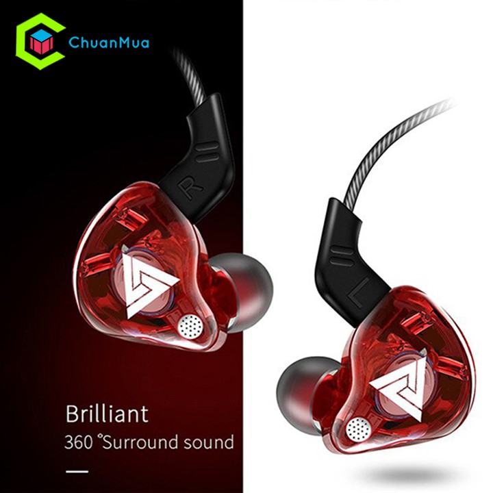 Tai nghe nhét tai QKZ AK6 chống ồn âm thanh HiFi chất lượng cao (Chơi game, đàm thoại, thể thao, nghe nhạc, xem phim...)