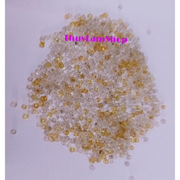 Hạt pha lê nhựa 1mm chặn hạt làm vòng, làm handmade xinh xinh Thuylamshop