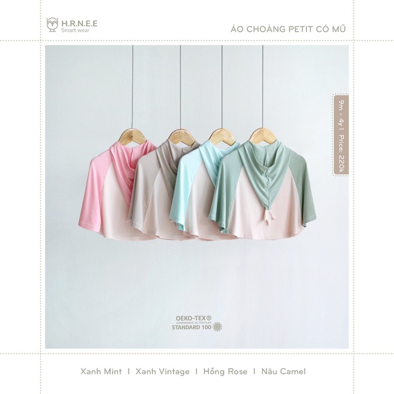 HRNEE - Áo chống nắng cho bé trai bé gái hãng hrnee