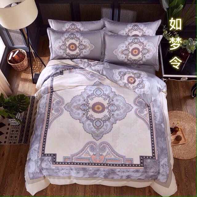 Bộ Chăn ga gối cotton Organic nhập khẩu