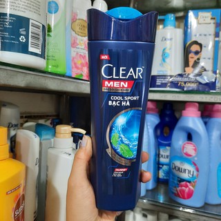 Dầu gội sạch gàu clear men cool sport bạc hà 340g