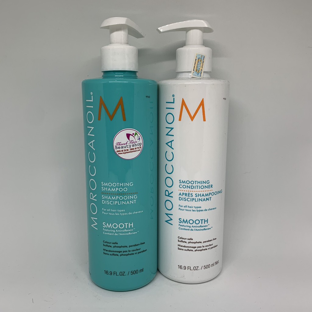 🌼 Chính hãng 🌺 Dầu gội xả suôn mượt Smooth Moroccanoil 500mlx2