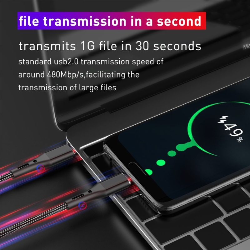 Dây Cáp Sạc Nhanh 60W PD Type C Sang Type C Tiện Dụng