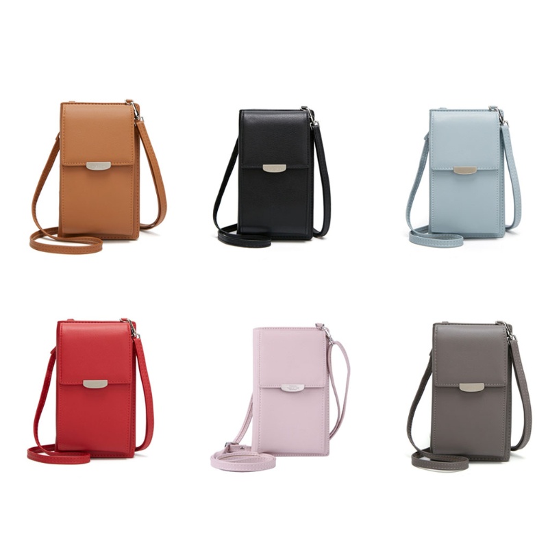 Ví Da PU Đeo Chéo Đựng Điện Thoại Dành Cho Nữ