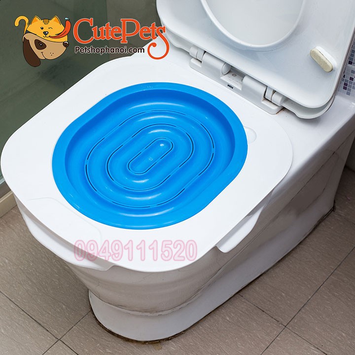 Dạy mèo vệ sinh bồn cầu Toilet Train Cao Cấp - Thức ăn chó mèo CutePets