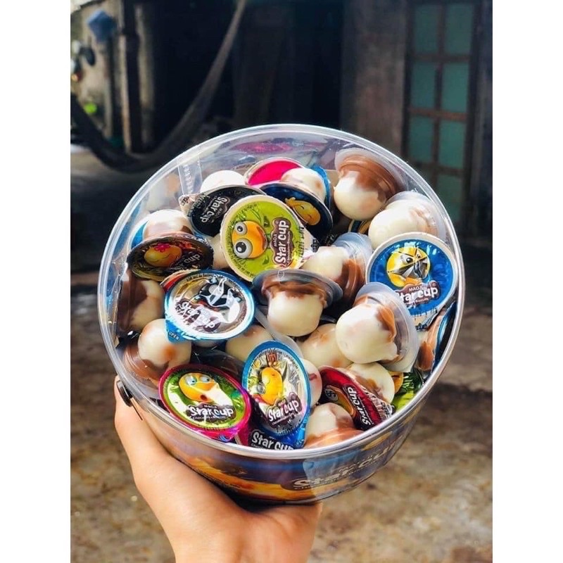 BÁNH QUY VIÊN KEM SOCOLA STAR CUP THÁI LAN  ( HỘP LỚN 780gr