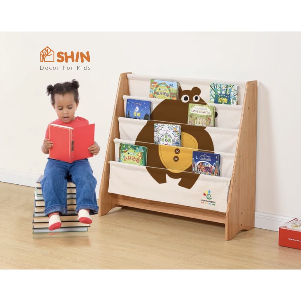 Kệ sách gỗ hàng hãng nội địa