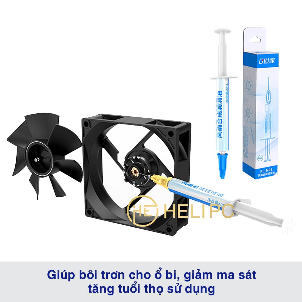 Dầu tra quạt tản nhiệt máy tính FL-N02 dầu bôi trơn mỡ bôi trơn 2ml