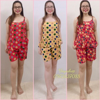 Bộ Lanh Hai Dây Trẻ SANSAN Siêu Mát Mặc Nhà, Đồ Bộ Mặc Nhà