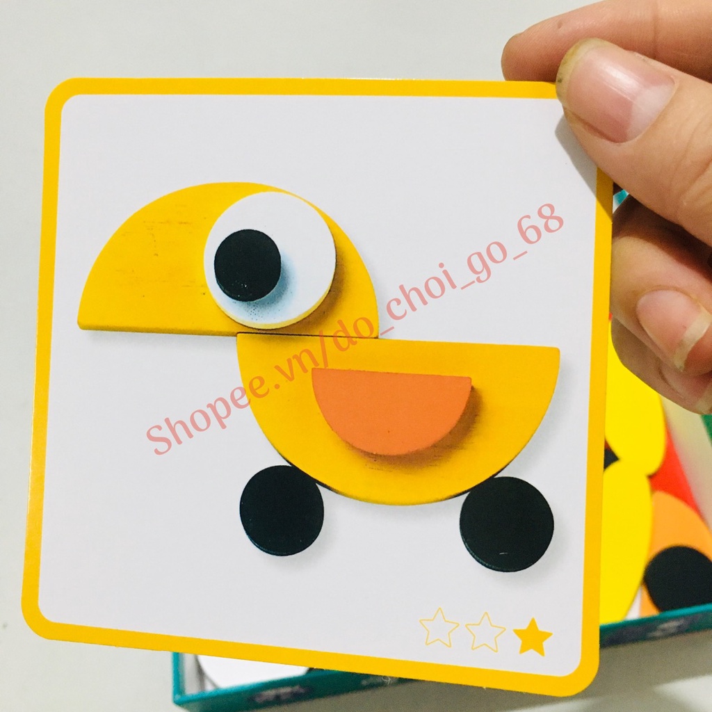 Bộ đồ chơi gỗ ghép hình các con vật