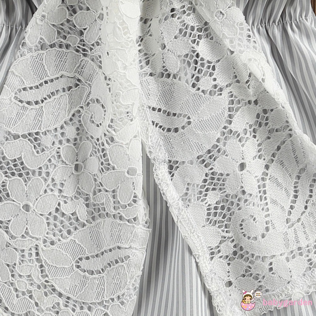 Áo liền thân hở vai kèm băng đô thời trang cho bé gái