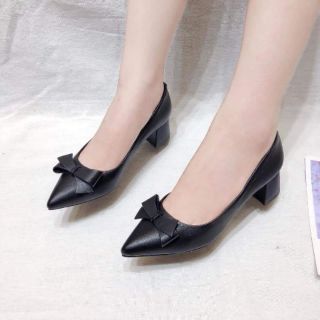 Giày cao gót 3P nơ bướm VNXK