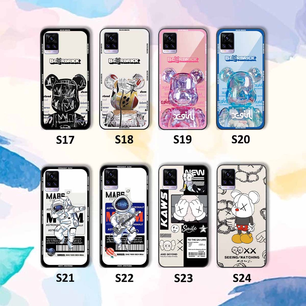 Ốp Vivo V20 be@r brick mars thời trang, ốp lưng điện thoại viền dẻo siêu chất