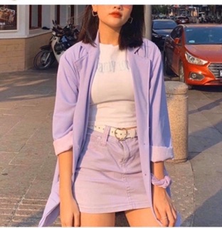 Áo vest tím nữ( kèm hình thật)
