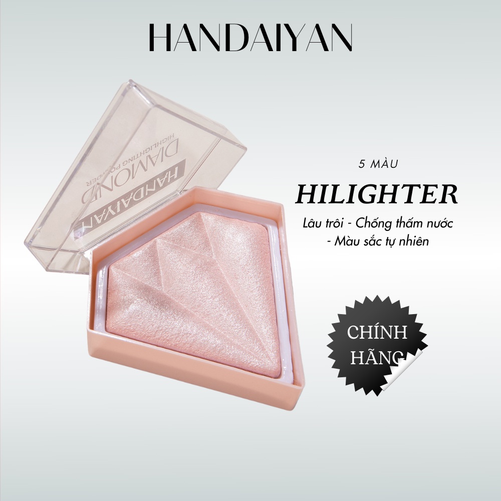 Phấn Highlight Bắt Sáng HANDAIYAN Diamond Glow Lấp Lánh Tiện Dụng Chất Lượng Cao 8g C1