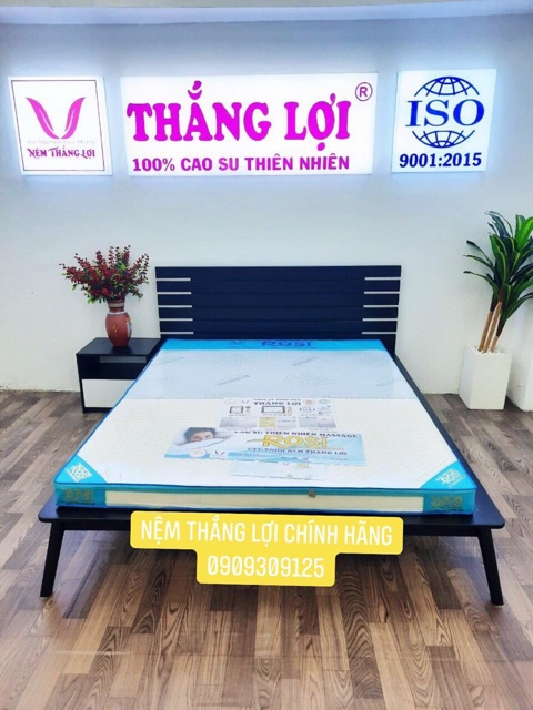 Nệm 10p cao su thiên nhiên ROSI massge BH 15 năm chính hãng