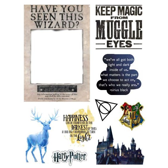 Sticker Dán Trang Trí Hình Harry Potter Và Những Người Bạn