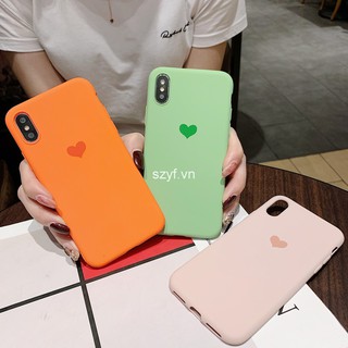 Ốp điện thoại nhựa TPU mềm màu trơn in trái tim cho XiaoMi mi5 mi6 mi5c mi5s mi5x/A1