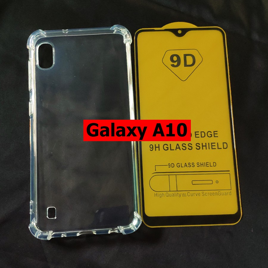 [Freeship đơn từ 50k] Bộ ốp lưng chống sốc kính cường lực full màn hình Galaxy A10