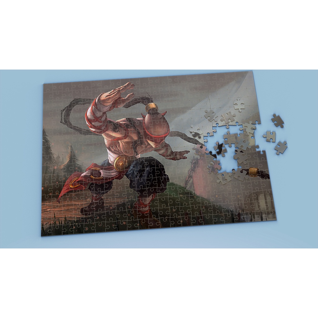 Tranh ghép hình A4, A5 League of Legends, xếp hình LEE SIN - Mẫu 1