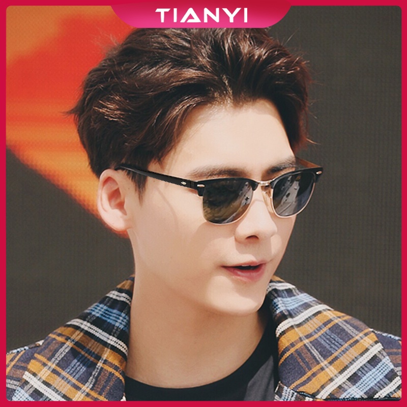 Kính râm cổ điển gọng vuông phù hợp lái xe thời trang nam nữ UV400