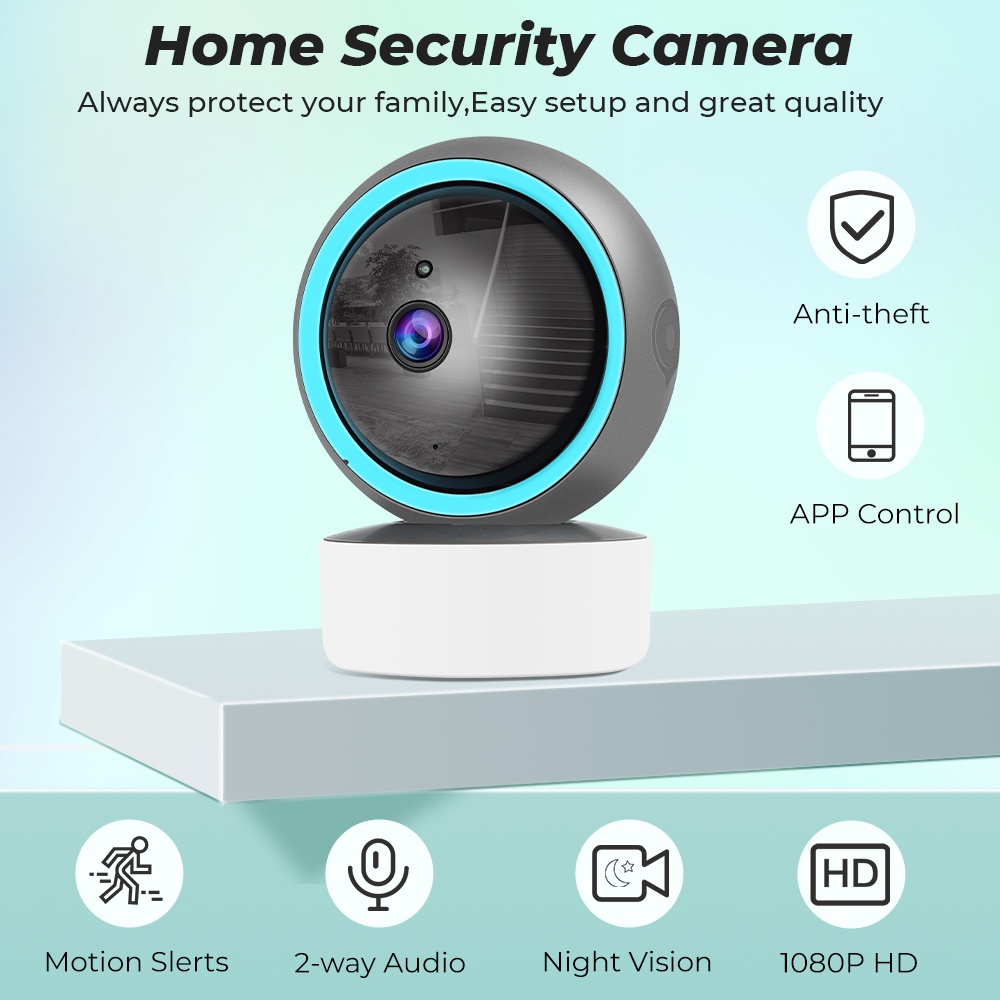 Camera giám sát IP thông minh SMARTRUL WIFI không dây 1080P 2MP tầm nhìn ban đêm