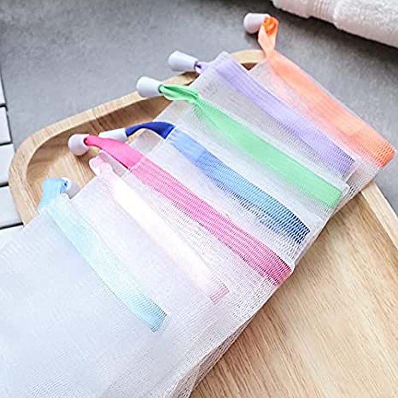 Set 10 túi lưới đựng xà phòng đa năng màu sắc ngẫu nhiên