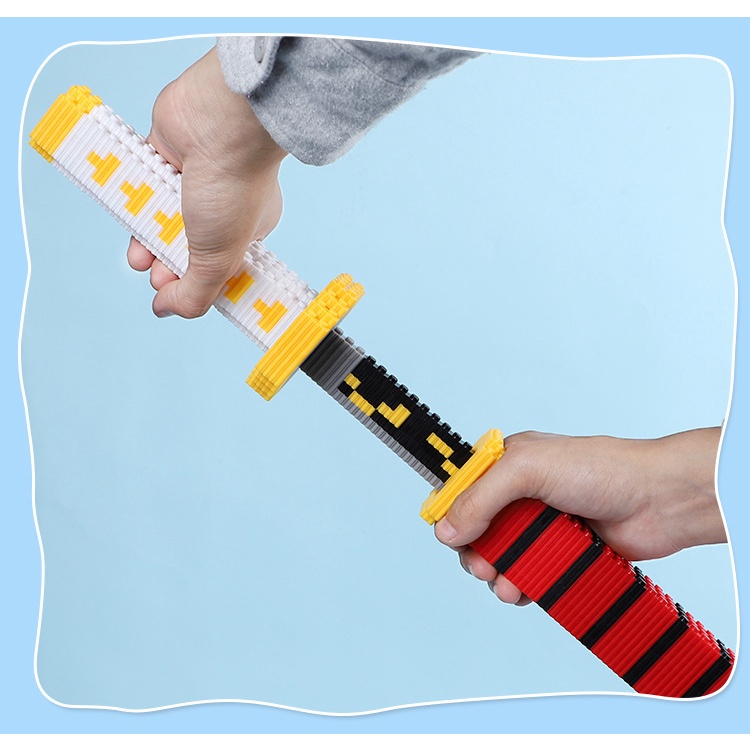 Đồ Chơi Lắp Ráp Mô Hình Thanh Kiếm KATANA Kimetsu no yaiba, Zoro Đảo Hải Tặc XINZ LINKGO