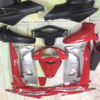 Dàn áo xe Wave A - rs - S100 -50cc ĐỜI 2006 đến 2016 màu Đỏ Cờ -nhựa nguyên sinh  ABS loại 1