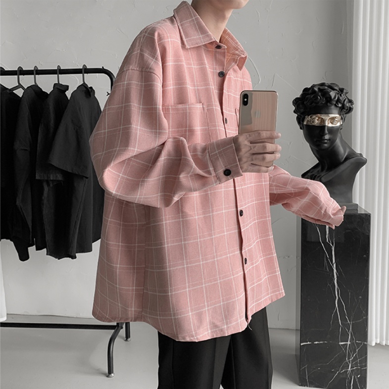 áo sơ mi nam from rộng áo sơ mi caro áo dài tay áo sơ mi nữ form rộng thời trang áo kiểu nữ phong cách Hàn Quốc áo khoác sơ mi nam