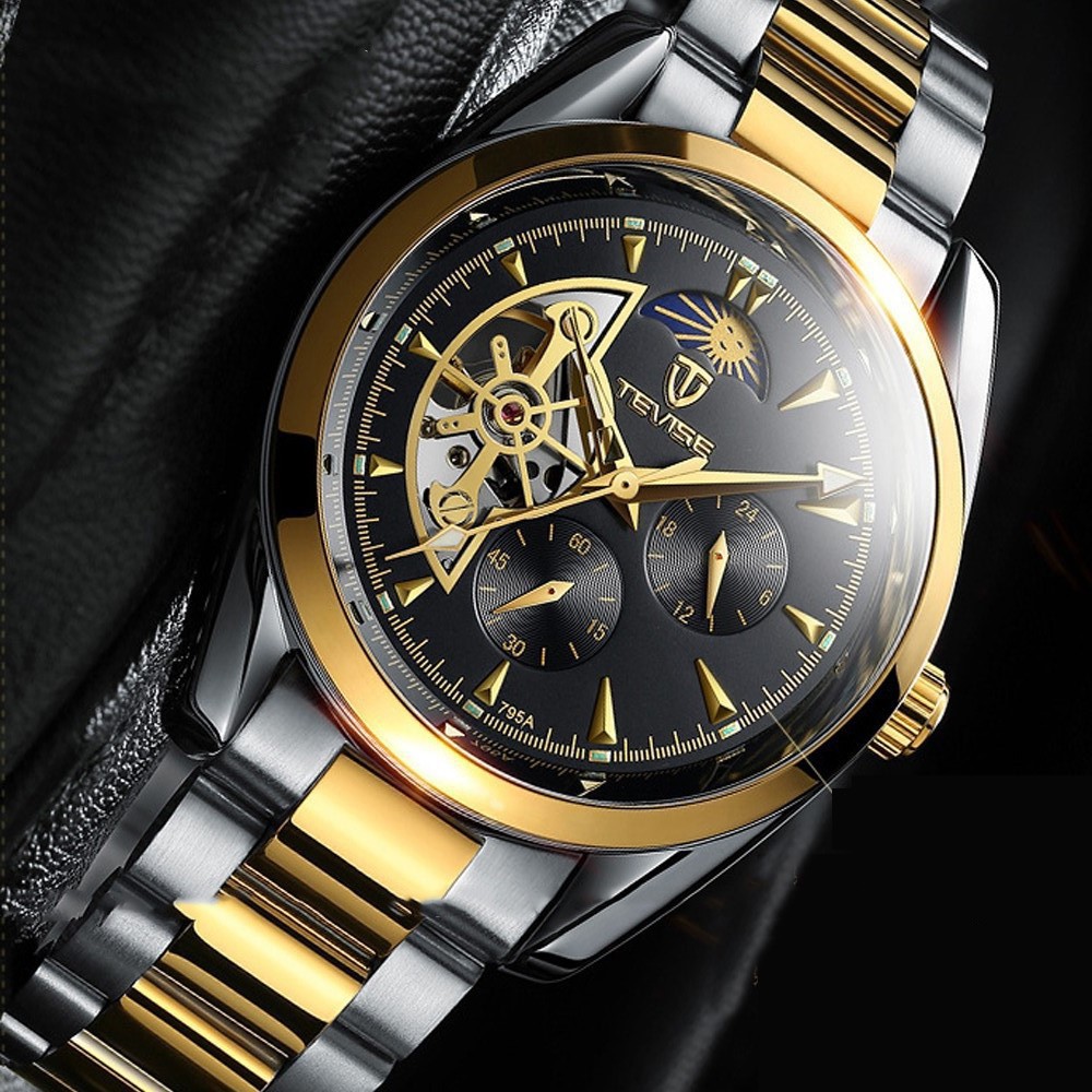 Đồng Hồ Nam TEVISE T795A Máy Cơ Chạy Full Kim Lộ Máy Siêu Đẹp - Dây Thép Đặc | BigBuy360 - bigbuy360.vn