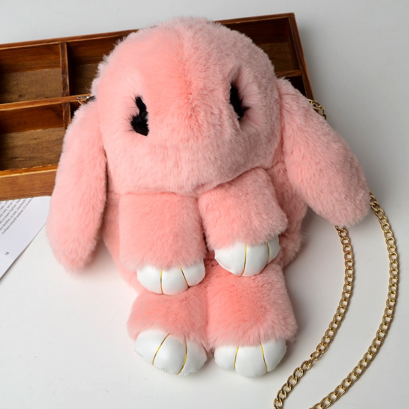 Túi đeo hình gấu bông siêu dễ thương .kiêm ba lô long mềm mượt 98107