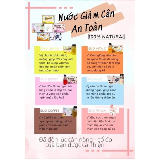 BỘT GIẢM CÂN EMOSLIM VỊ TRÁI CÂY