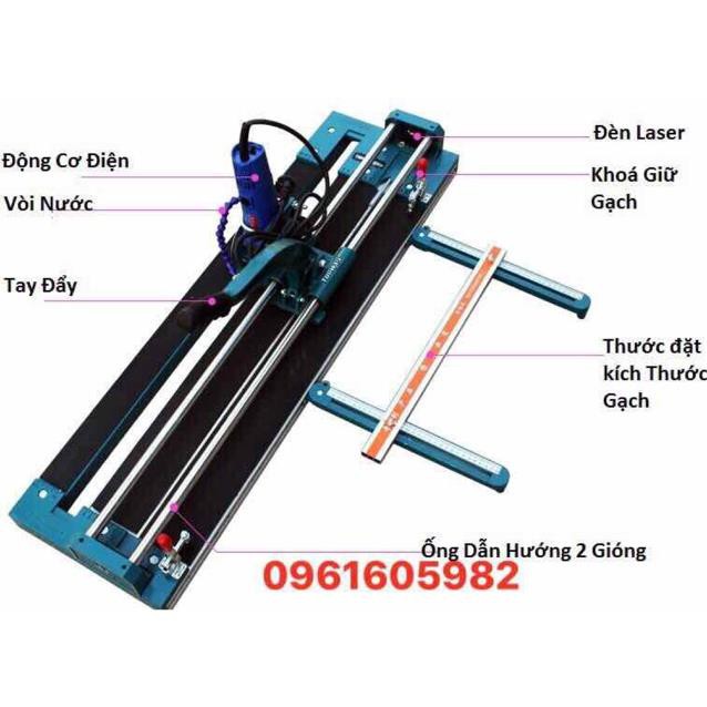 Máy cắt gạch bàn mài mòi TOPWAy 80p tặng kèm máy mài