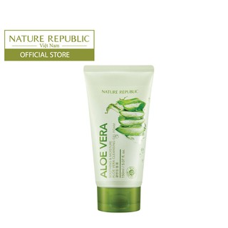 Sữa rửa mặt dạng gel NATURE REPUBLIC Soothing & Moisture Aloe Vera Cleansing Gel Foam 150ml