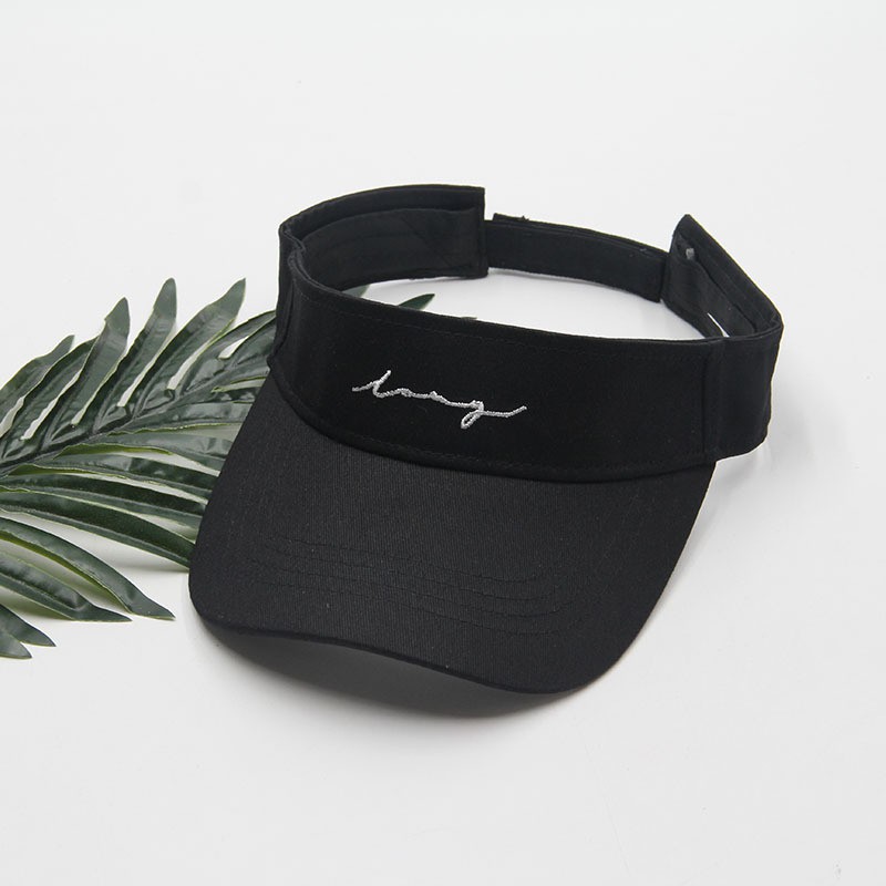 Nón lưỡi trai nửa đầu nam nữ Thêu Chữ Ký, mũ Tennis không nóc unisex phong cách - trieuvy_fashion