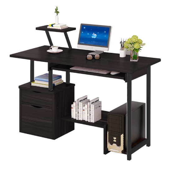 CHAIR19 Desk - Bàn làm việc Mẫu B2395 học tập (hàng tồn kho màu ngẫu nhiên) có  để chân tiện ích (D120xR45xC72c