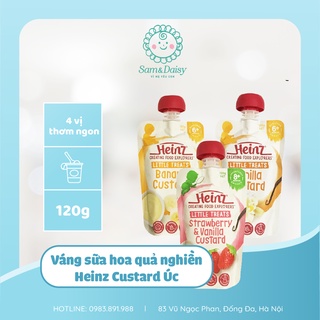 Váng sữa hoa quả nghiền Heinz Custard của Úc gói 120g