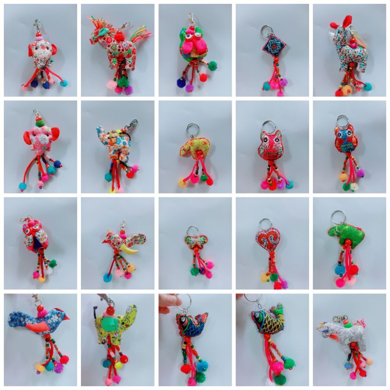 Móc khoá chuông nhiều hình xinh.