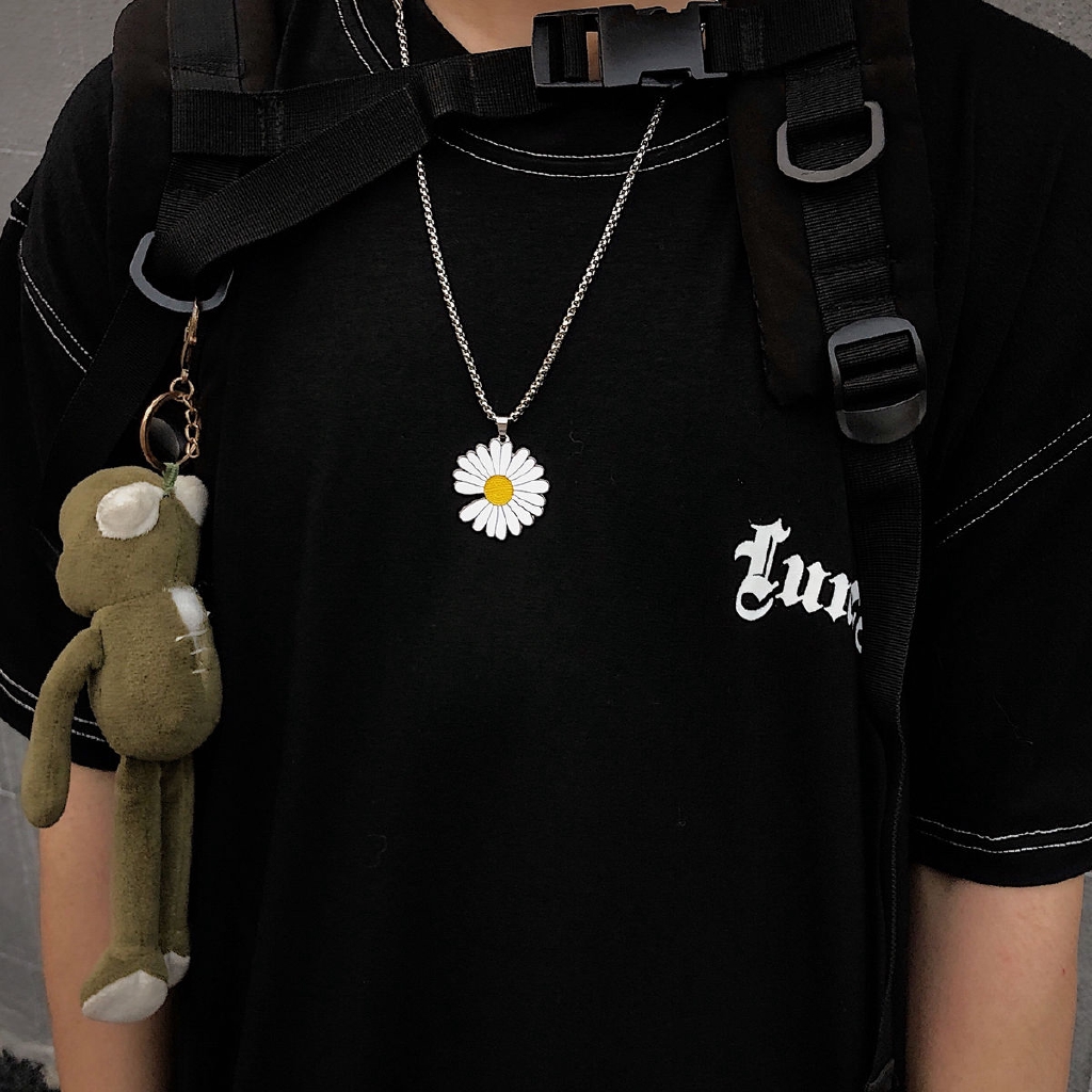 Dây Chuyền Mặt Hình Hoa Hướng Dương Phong Cách Harajuku 22194