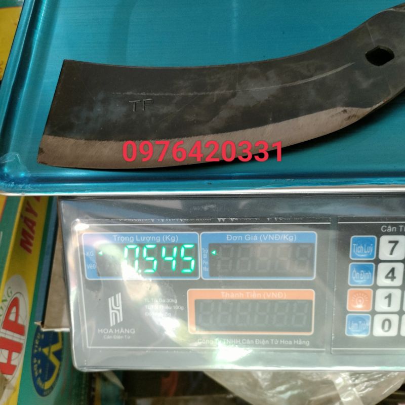 Lưỡi Dao Máy Băm Chuối, Dao Máy Băm Cỏ Toàn Phát 750W  1,1KW Dài 42Cm Trục 12mm
