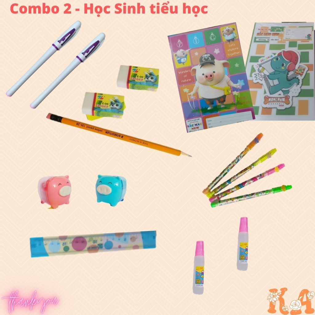 Combo đồ dùng học tập học sinh cấp 1(combo2)