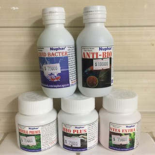 sản phẩm nuphar liquid bacter - antibio - vitaextra - bioplus - mineral premix